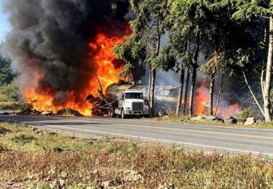 Pipa arde y explota en la Xalapa-Perote. Pipa arde y explota en la Xalapa-Perote.