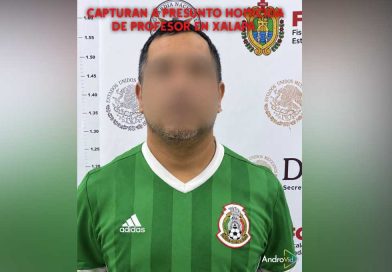 Detienen en Xalapa a presunto implicado en homicidio de profesor. Detienen en Xalapa a presunto implicado en homicidio de profesor.